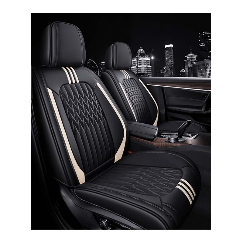 Universal Pu Leather 5D Car Seats Cover Luxury Designer Car Seat Protective Covers For Car Seat With Pillow