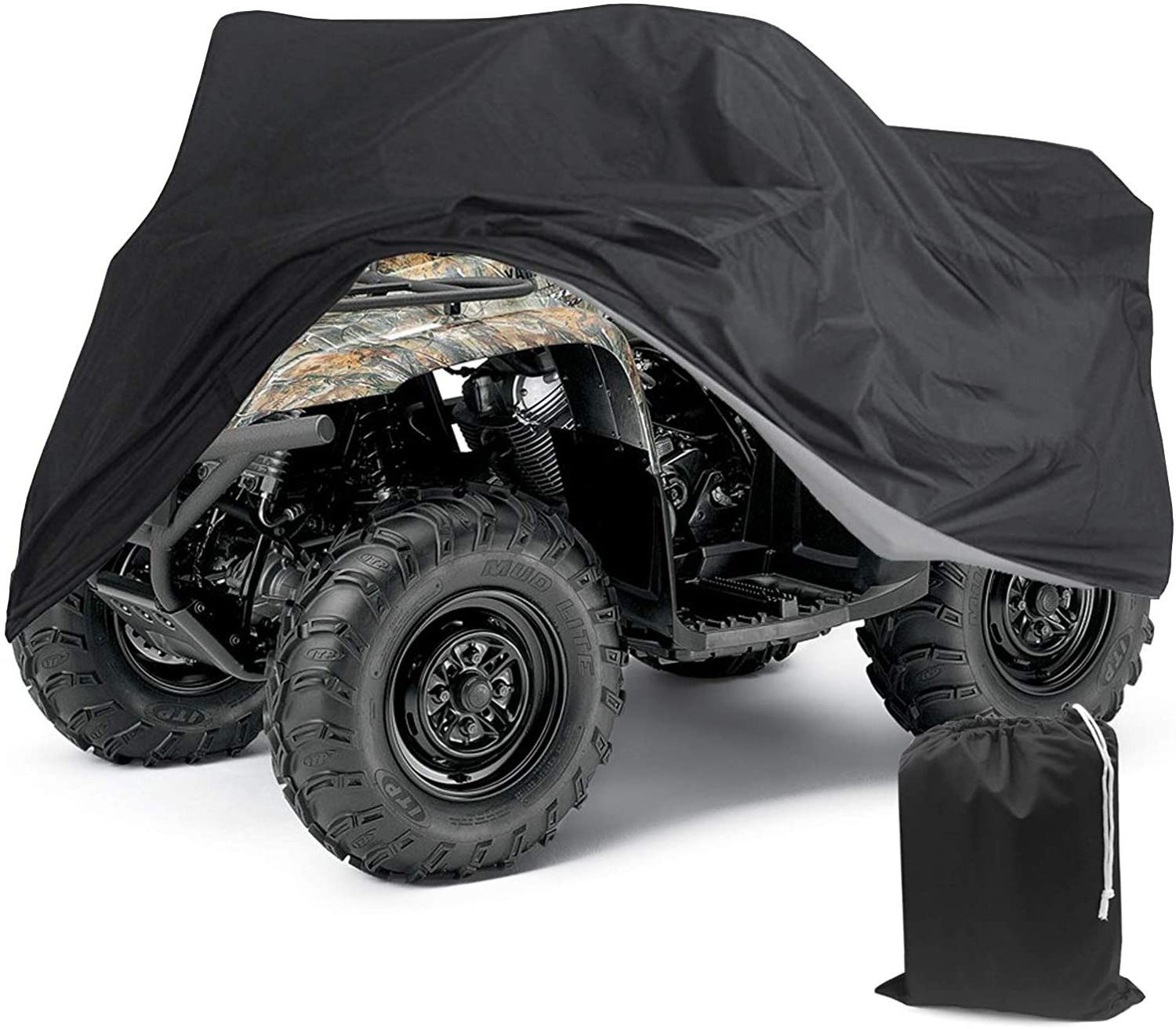 ATV Cover Oxford Cloth For Polaris Sportsman Yamaha Kawasaki Suzuki Honda Wheel Car Black