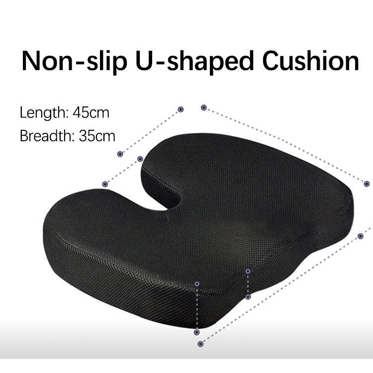 Xiangta Chair Seat Cushion Coccyx Orthopedic Comfort Memory Foam Car Seat Bus Driver Cushion for Back Hip and Tailbone Pain