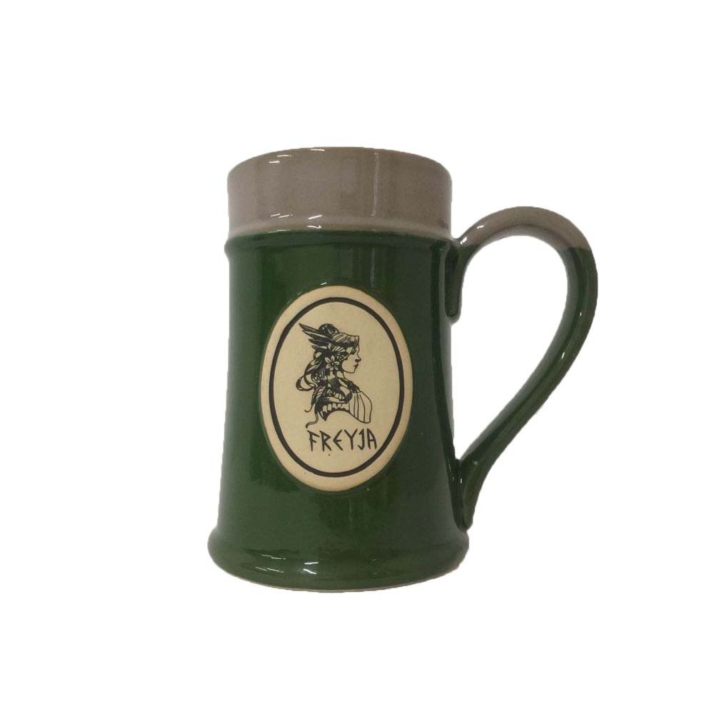 Wholesale cheap ceramic beer steins with metal lid