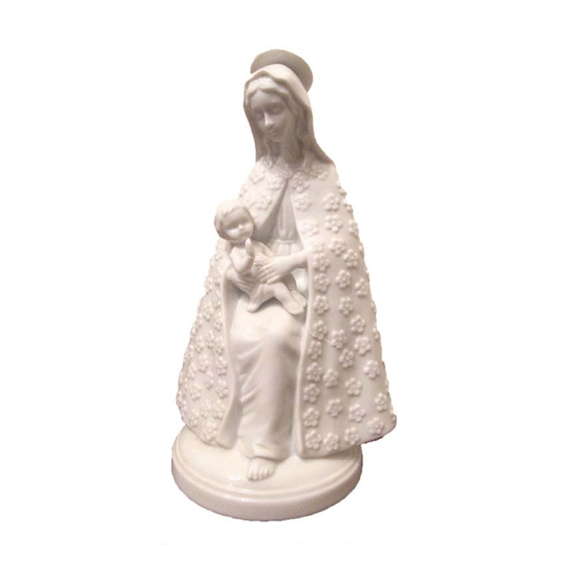 Roman religious Saint Mary baby Jesus porcelain ceramic statue figure