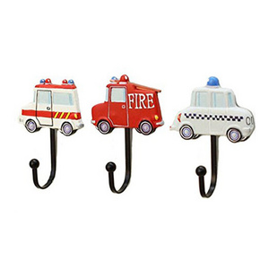 Creative Kids Room Toy Car Design Wall Hook Decorative Coat Bag Wall Hooks