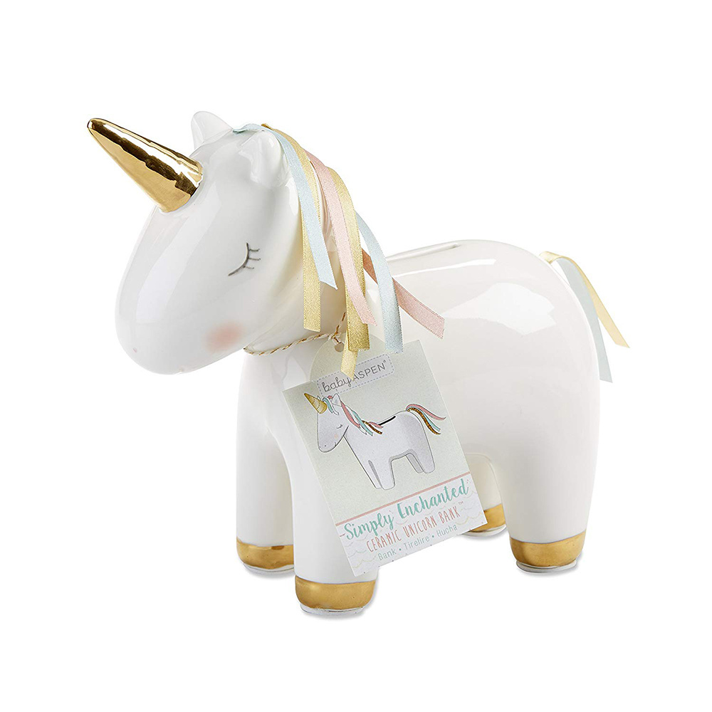 Unicorn Piggy Bank Ceramic Animal Coin Banks