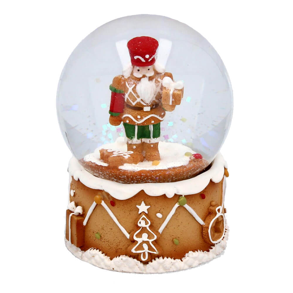 Custom Resin Nutcracker Snowglobe Gingerbread Snow Globe