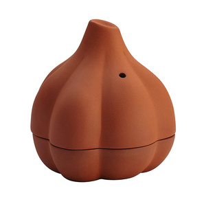 Stoneware 4.5-Inch Terra Cotta Garlic Roaster