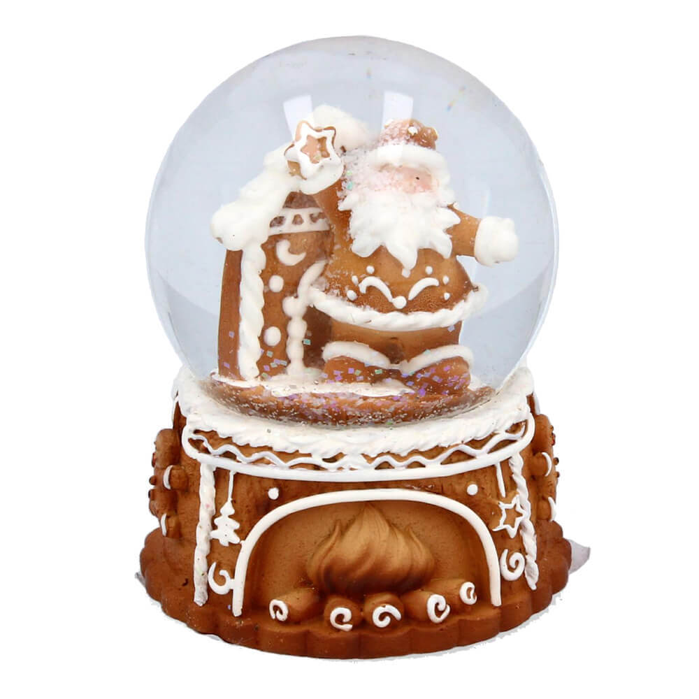 Custom Resin Nutcracker Snowglobe Gingerbread Snow Globe