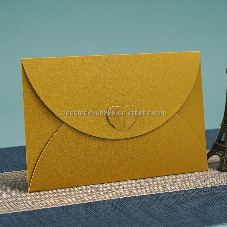 Custom velvet envelope invitation manila envelope birthday cards with envelope