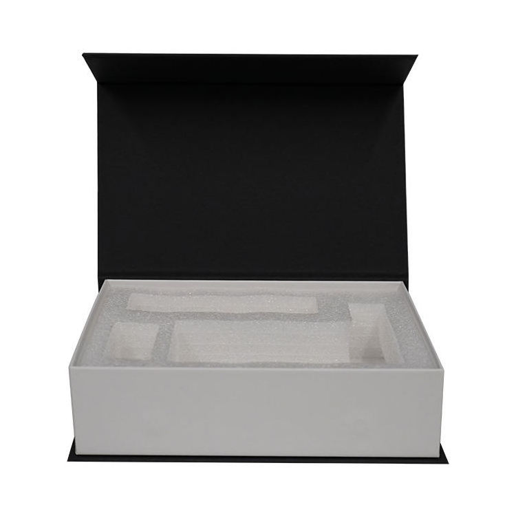 custom Wholesale craft phone accessories Hardboard drawer box magnetic box with foam