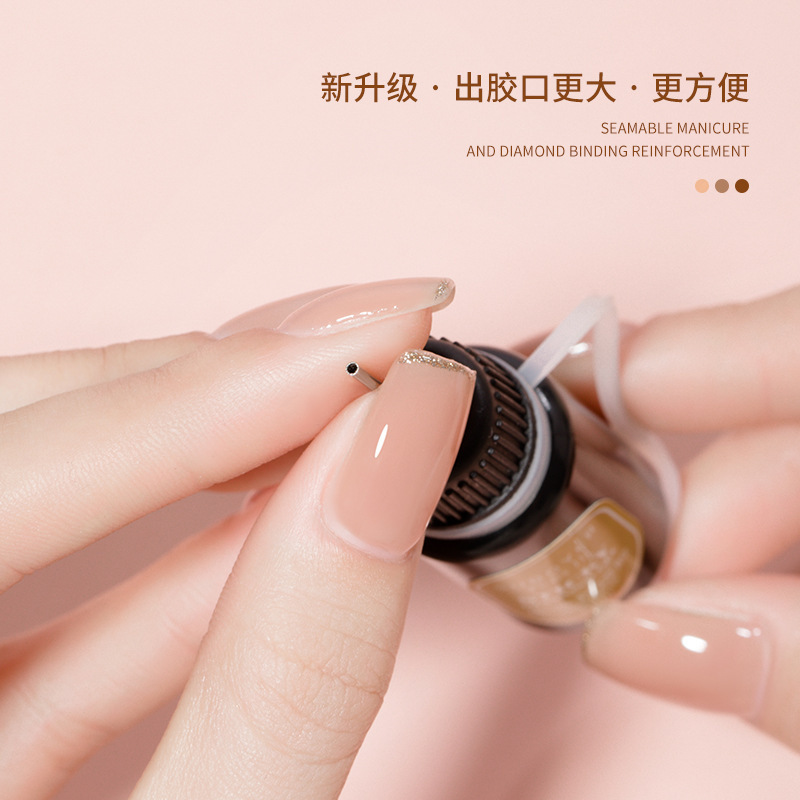 Sticky Diamond Glue Waterproof Nail Glue With Brush Fast Drying Strong Adhesive False Acrylic False Tip Glue Manicure Decoration