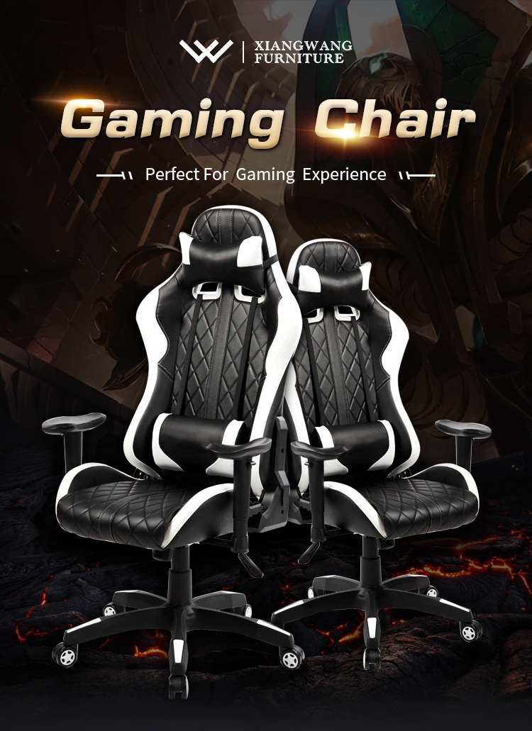 Wholesale Height Adjustable Custom Panda Gaming Chairs 2021 Pu Leather Extreme Zero Massage Gaming Chair For Gamer