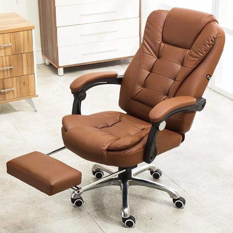 Wholesale White Comfortable Executive Adjustable Tilt Mechanism Massage Boss Office Chair