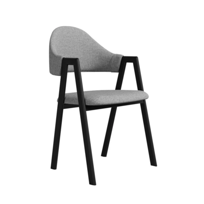 Leisure Chairs Bedroom Dressing Chair Hotel Restaurant Table Dining Chair Living Room Fabric Modern Black Home Furniture Linen