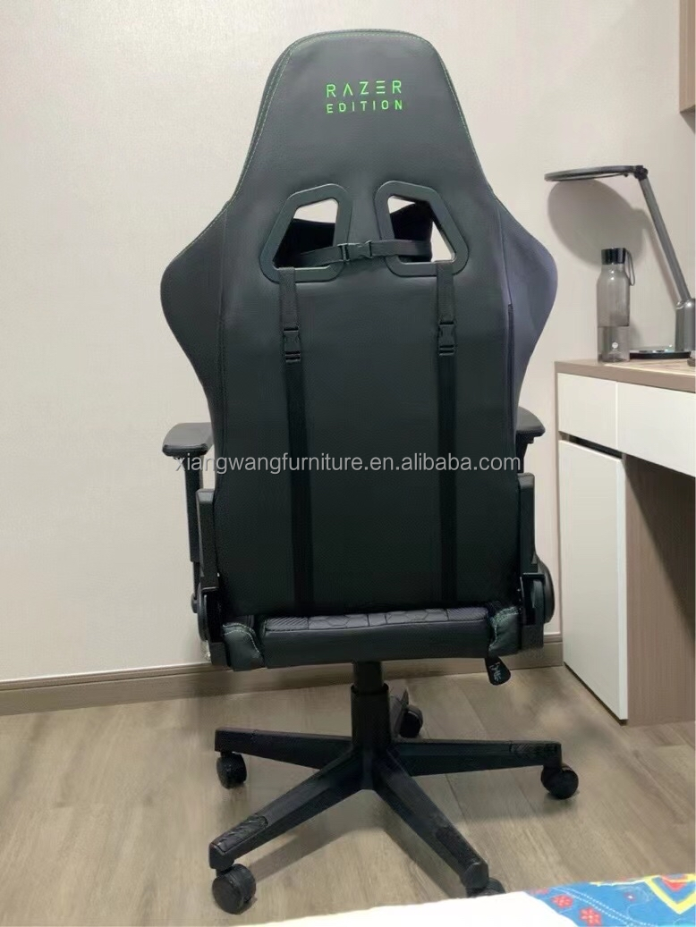 razer gaming chair Custom China Black Red Pu Leather Silla Gamer Chair Ergonomic Racing Computer Pc Gamer Gaming Chair