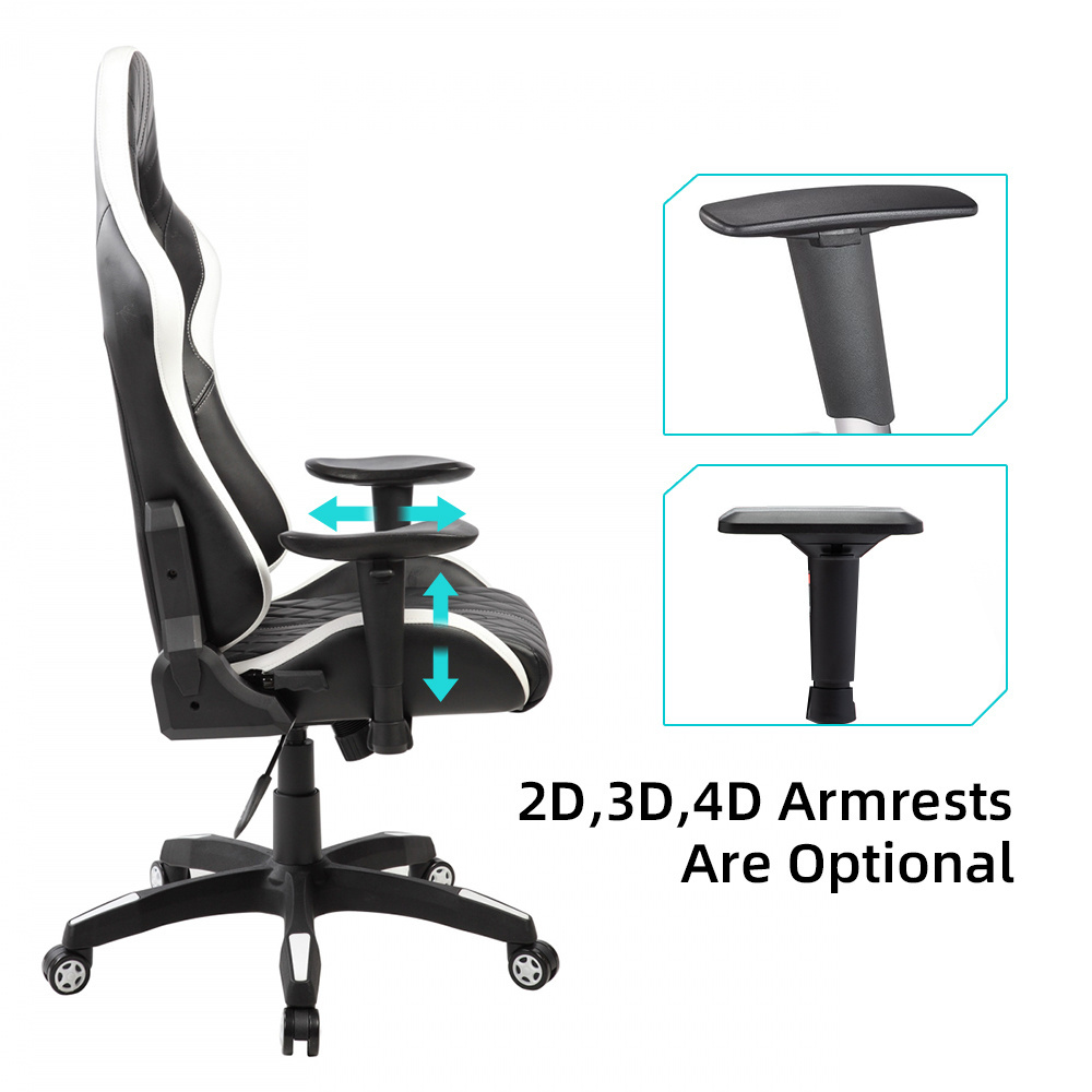 Wholesale Height Adjustable Custom Panda Gaming Chairs 2021 Pu Leather Extreme Zero Massage Gaming Chair For Gamer