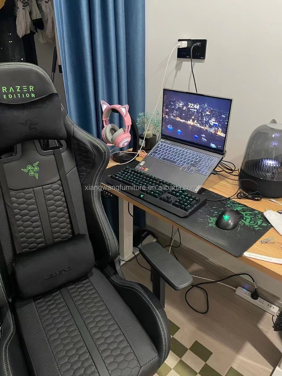 razer gaming chair Custom China Black Red Pu Leather Silla Gamer Chair Ergonomic Racing Computer Pc Gamer Gaming Chair