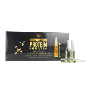 OEM Nourishing Keratin Hair Care Ampoule Hair Oil Collagen Vegan Vitamin B5 Protein Argan Oil Hair Essence Ampoule