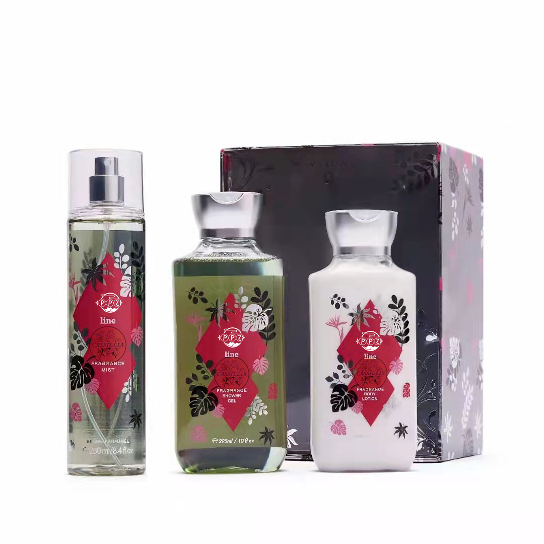 Wholesale Collection Female Body Mist Perfume Fragrance Manufacture factory shower gel body lotion set