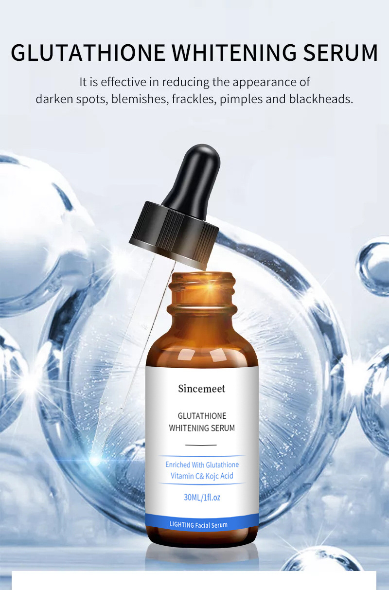 Private label organic 100% pure hyaluronic acid and  Serum Skin Whitening vitamin c skin facial whitening