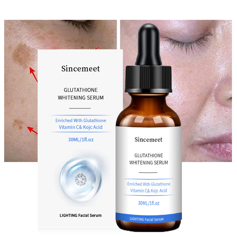 Private label organic 100% pure hyaluronic acid and  Serum Skin Whitening vitamin c skin facial whitening