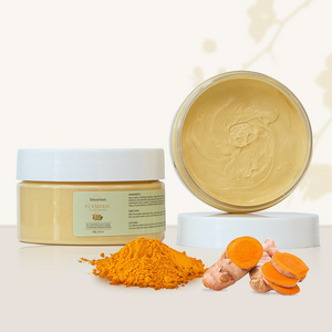 Private label Beauty Face Masks Cosmetic Skincare Collagen Turmeric mud Mask SPA Turmeric clay mask