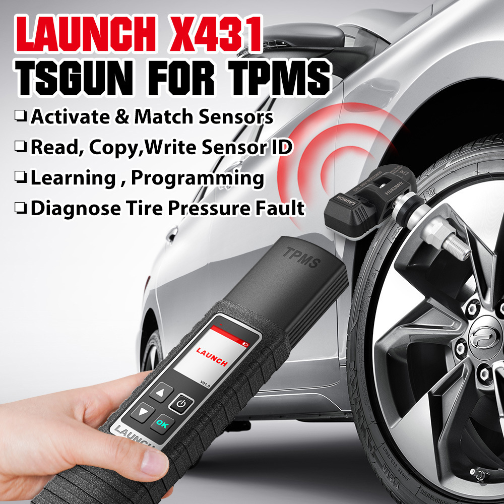 Original Launch X-431 TSGUN TPMS Tire Pressure Detector Handheld Terminator Car Diagnostic Tool X431 TSGUN Sensor Programming