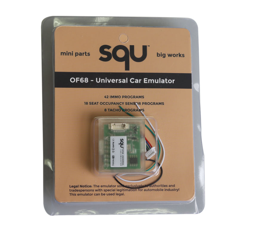 SQU OF68 Car Emulator Signal Reset Immo off Seat occupancy sensor/Tacho programs Diagnostic