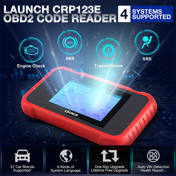 Newest launch creader  crp123e crp123  obd2 123e automotriz diagnostic scanner tool