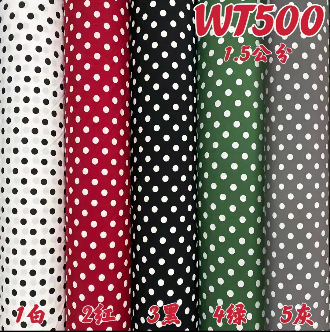 89 Polyester 11 Spandex Fabric Customized Design Polka Dot Soft Polyester Viscose Fabric For Dress