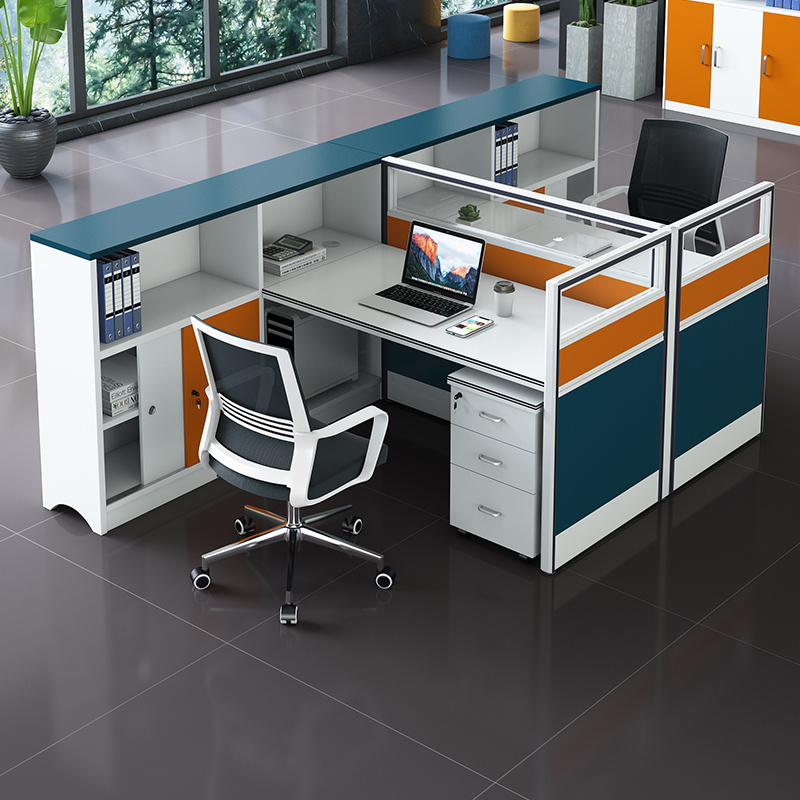 Modern Design Panel Computer Desk Office Furniture Wooden Cubicle Workstations