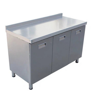 Xiangying commercial stainless steel kitchen cabinet, with handles and drawers metal storage cabinet%