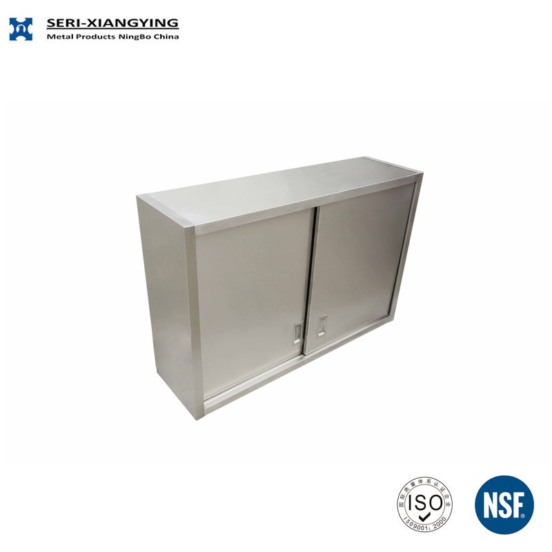 NSF Approval Big Size Stainless Steel Kitchen Cabinet / Commercial Cabinet with Multi Drawers and Sliding Door