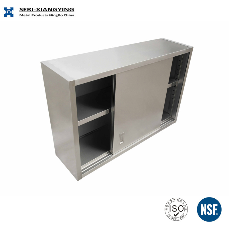 NSF Approval Big Size Stainless Steel Kitchen Cabinet / Commercial Cabinet with Multi Drawers and Sliding Door