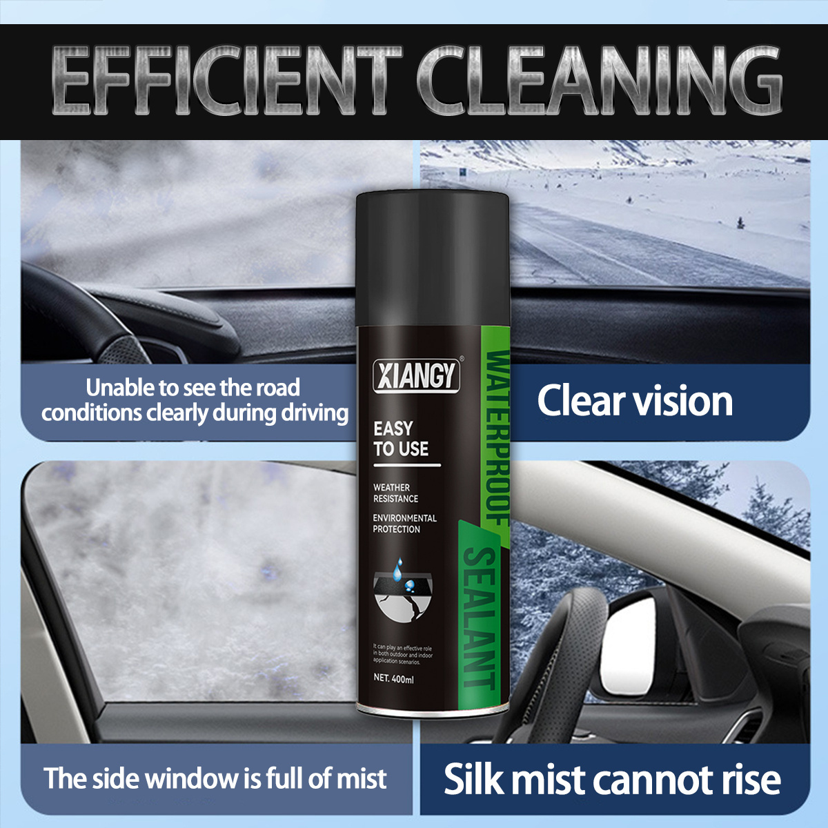 glass water repellant for anti fog spray