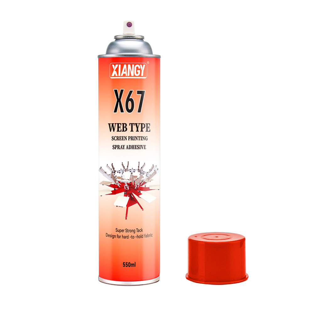 Xiangy X67 screen printing spray glue web spray pattern