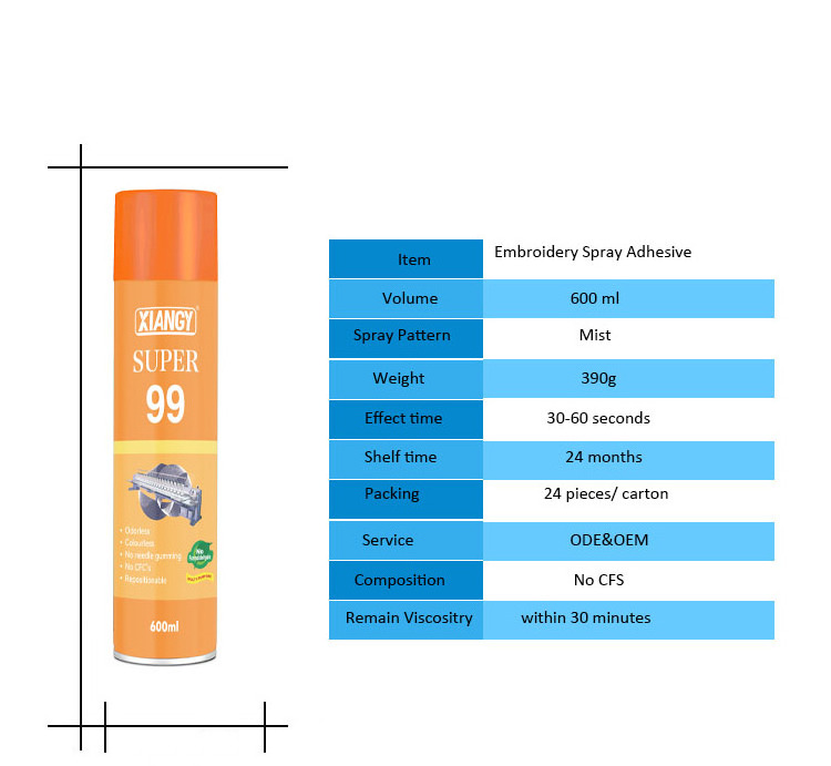 600ML Super 99 Cloth Fabric Spray Adhesive for Sewing