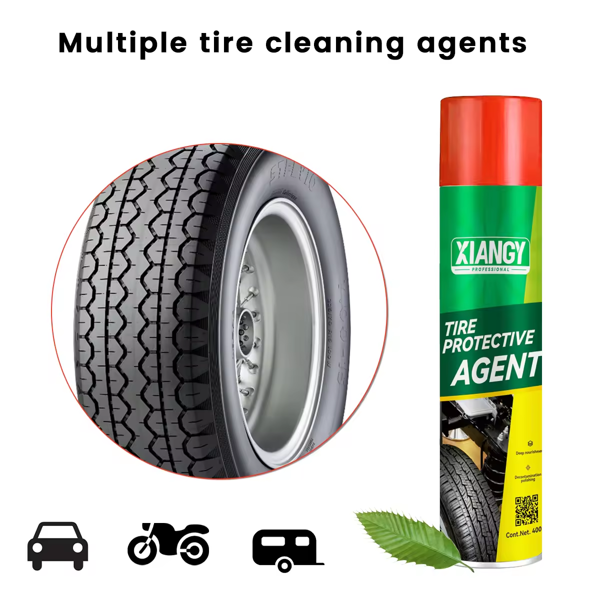 Wholesale 650ml Tire Protective Agent Car Tyre  Shine Spray Polish