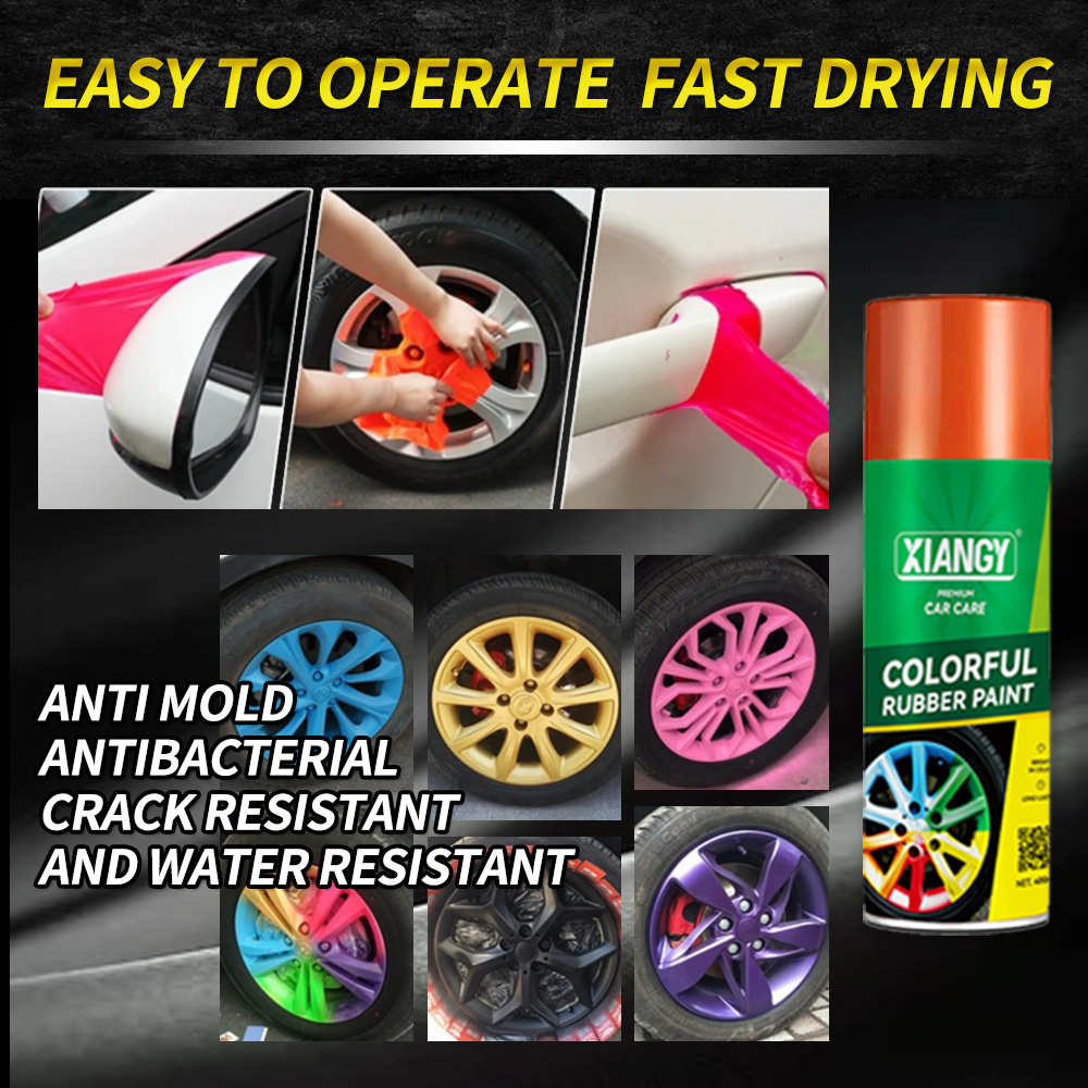 Colorful Rubber Spray Paint For Car Wheel Rubber Paint