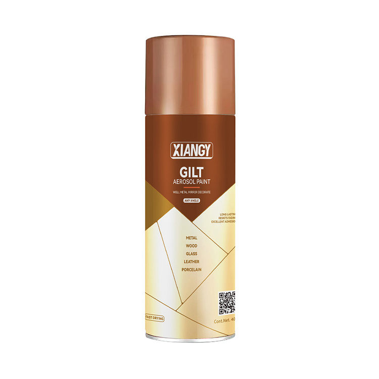 400ml Private Label Gold Color Glitter Spray Paint Manufacturer