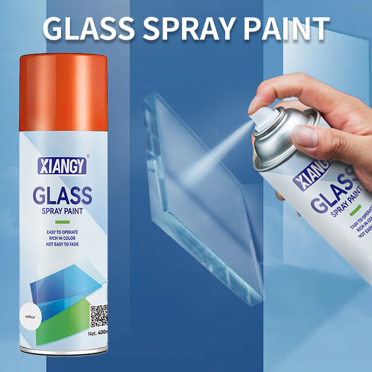 Multifunctional glass spray paint provides a translucent effect to glass