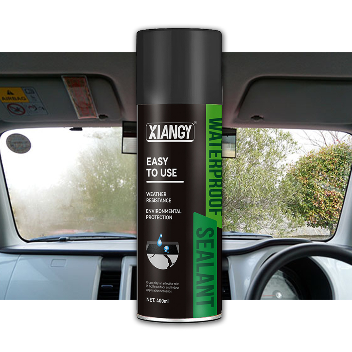 400ml Car Windshield Glass Coating Agent Hydrophobic Water Rain Repellent Spray