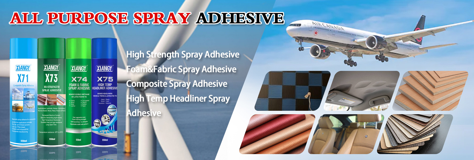 XIANGY X74 Upholstery Adhesive Spray