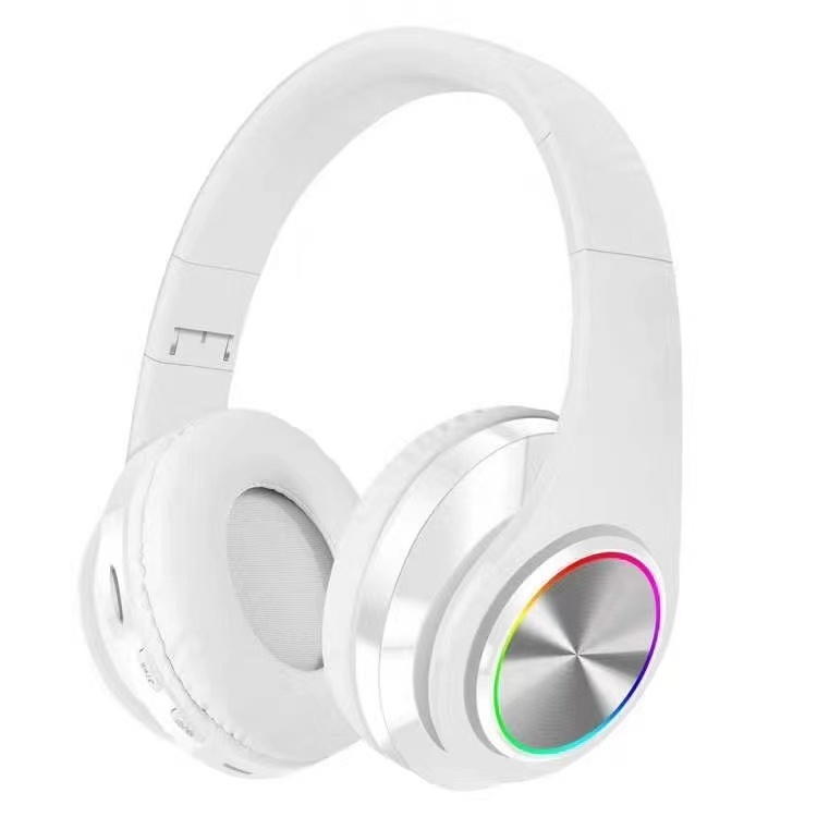 B39 Wireless Headphones Portable Folding Headset MP3 Player With Microphone LED Colorful Lights BT Headset with UV