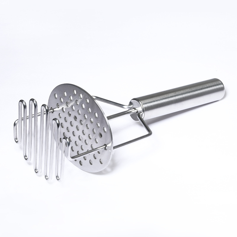 Kitchen supplies stainless steel manual potato press, mashed masher, baby food aid tool Double-layer  Wavy Pressure Ricer Fruit