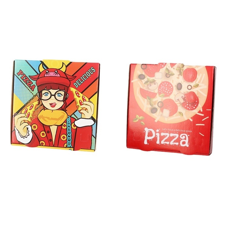 Pizza shipping box packaging carton cheap price 10 12 13 14 inch pizza packing delivery box supplier for pizza