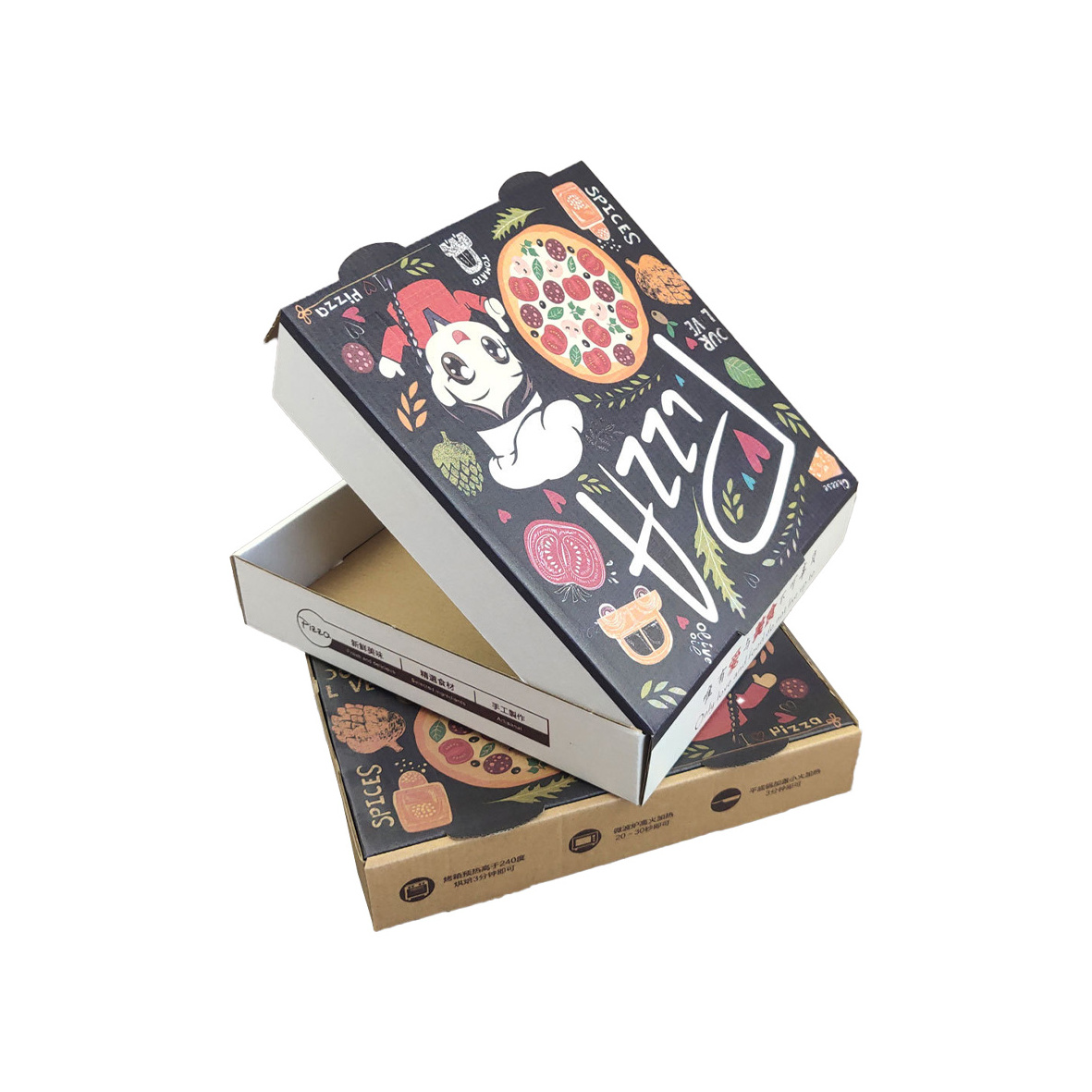 caja para pizza carton wholesale custom printed 16 12 inch 10 inch white custom pizzakarton Pizza Box with logo