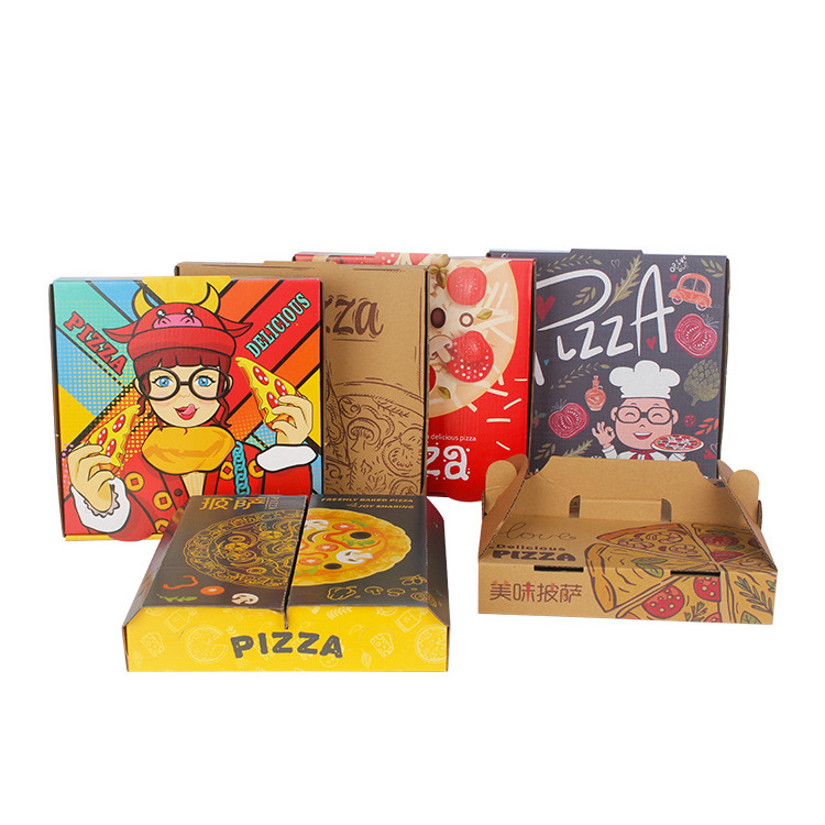 Pizza shipping box packaging carton cheap price 10 12 13 14 inch pizza packing delivery box supplier for pizza