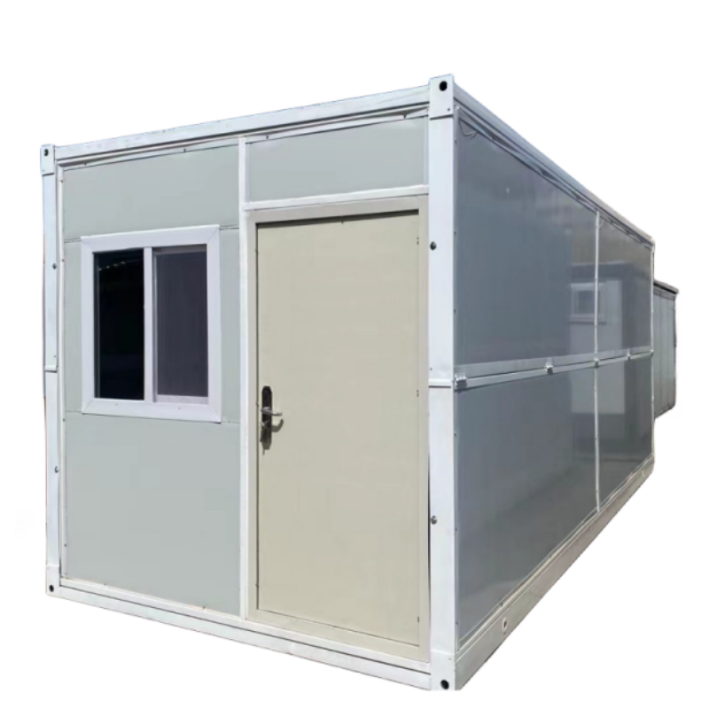 Good Insulation Easy Install Folding Container House Modular Folding House Prefabricated Steel Structure Frame Welded Container