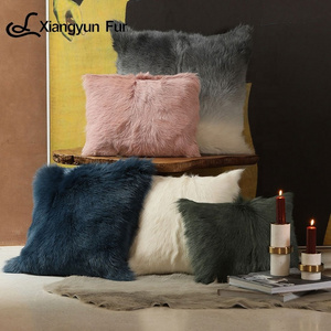 Home Use Fur Throw Pillow Warm Comfortable Square Soft Fur Plush Cushion Cover Home Decor