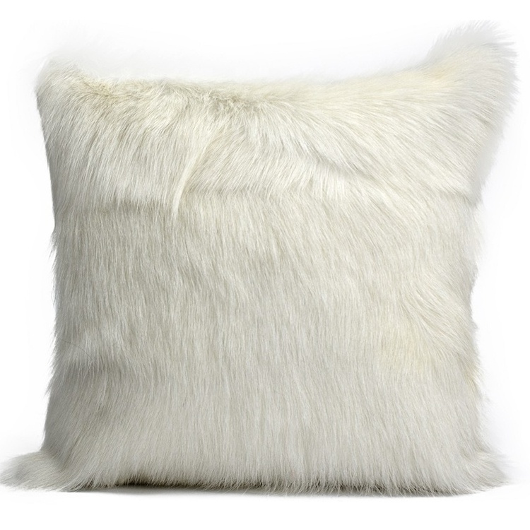 Home Use Fur Throw Pillow Warm Comfortable Square Soft Fur Plush Cushion Cover Home Decor