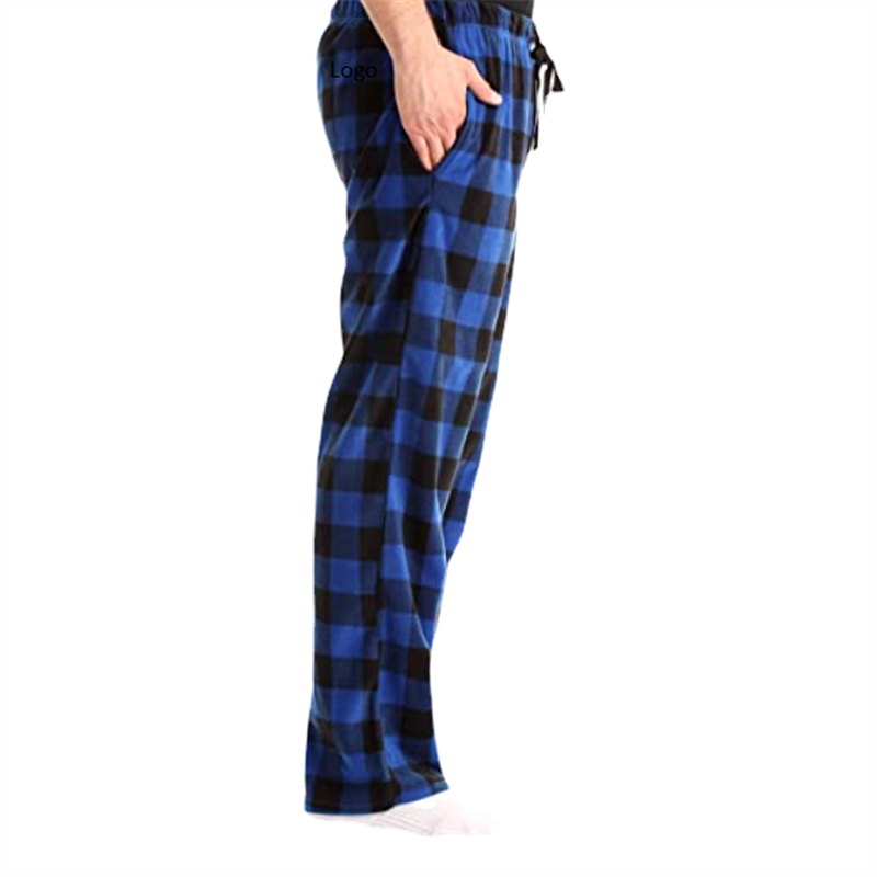 Wholesale Hot selling Microfleece Mens Buffalo Plaid Pajama Pants with Pockets stock lot available from Bangladesh